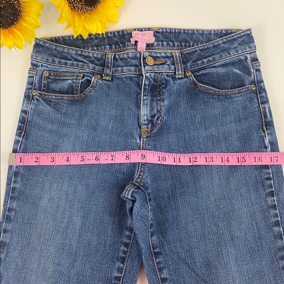 Lilly Pulitzer Main Aline Fit Boot Cut Jean Size 6 - Picture 5 of 8